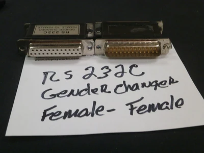 RS23C GENDER CHANGER   25 PIN FEMALE TO FEMALE - FEMALE TO MALE