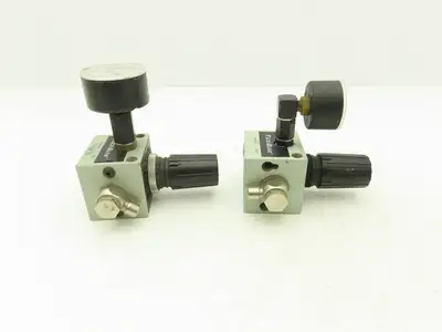 Numatics R22KG021 Pneumatic Air Pressure Regulator 1/4" NPT Ports Gauge Lot of 6