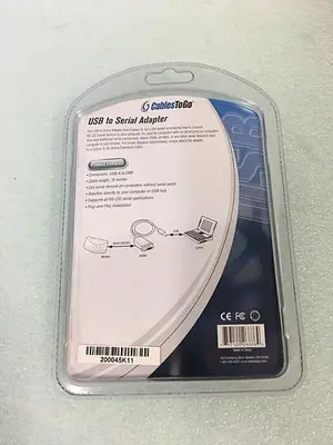 CABLESTOGO USB TO SERIAL ADAPTER 2004K11