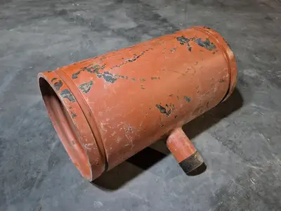 Groove Pipe Reducing Tee Threaded Branch 8"x 8" x 1.5", G156589