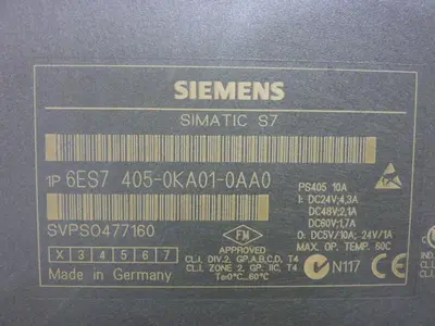 USED SIEMENS 6ES7 405-0KA01-0AA0