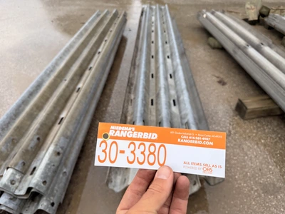 Used 13’6” GUARDRAIL - 10 PIECES. SELLER WILL LOAD. MUNICIPALITY OWNED. _UNKNOWN_ Guard Rails Michigan US | Miedema Asset Management Group #1410852