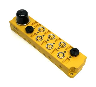 USED TURCK PASSIVE JUNCTION BOX 8-PORT X M8 3-PIN, U0943-62