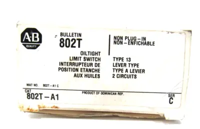 ALLEN BRADLEY 802T-A1 LIMIT SWITCH 802TA1 NEW SURPLUS