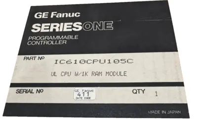 NEW GE FANUC IC610CPU105C CPU MODULE W/1K RAM MODULE
