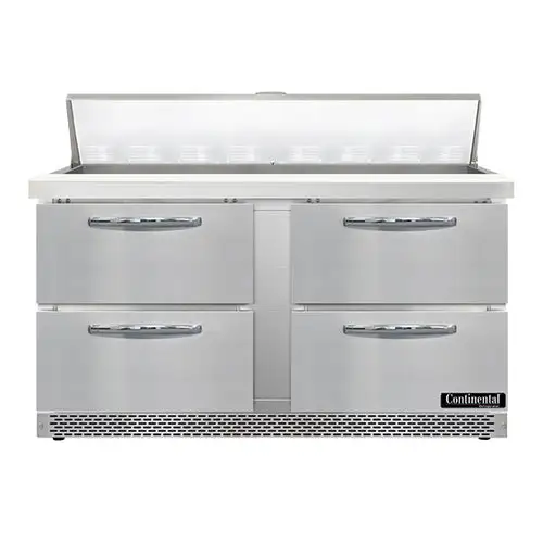 Continental SW60N16-FB-D 60" Sandwich/salad Prep Table W/ Refrigerated Base, 115v