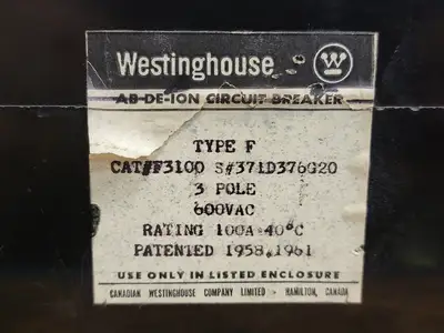 USED WESTINGHOUSE F3100