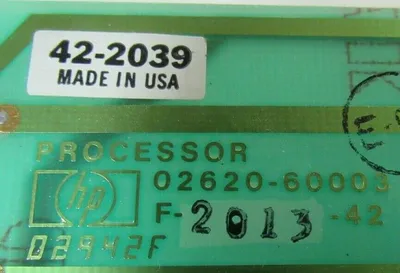 USED HEWLETT PACKARD 02620-60003 CIRCUIT BOARD 0262060003 F-2013-42 42-2039