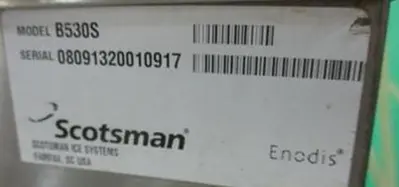 Scotsman ice flaker - 1600 lbs per day with bin