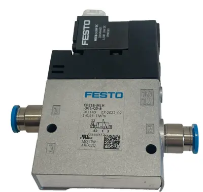 NEW FESTO CPE18-M1H-3GL-QS-8 SOLENOID VALVE 163149 CPE18M1H3GLQS8