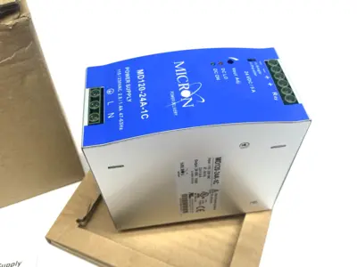 New | in-Stock Micron DINergy™ Rail Mountable Power Supply, 120W, Single Output DIN Rail Power Supplies Michigan US | Maverick Industrial Sales #1391115