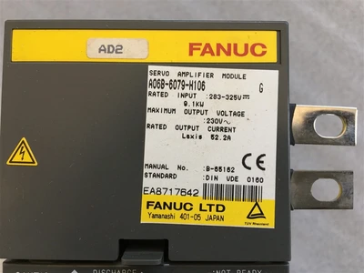 USED FANUC A06B-6079-H106 (6)-SERVO AMPLIFIER MODULE, 9.1 KW