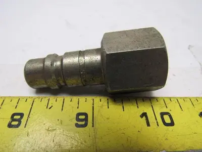 Hanson #55 Steel Male Ball Lock Pneumatic Quick Connect Fitting 1/2 NPT Female