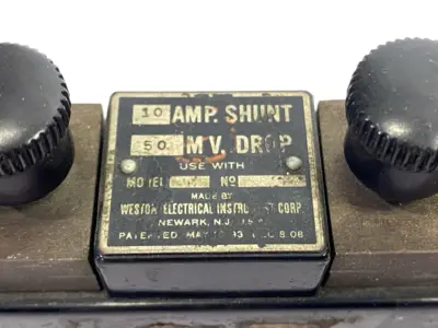 Weston Amp Shunt 10A 50mV Drop - Used