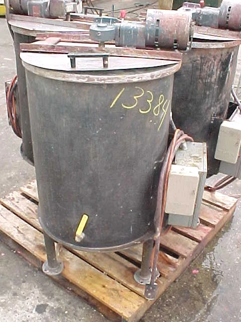 Used WAAGE OPEN TOP 25 GALLON MELTING KETTLE Autoclaves, Reactors & Kettles New Jersey US | Champion Trading Corporation #423784