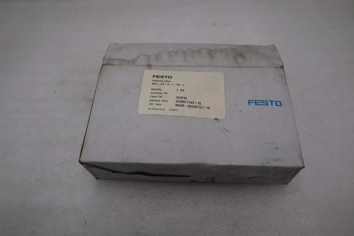 NEW FESTO MFH-5/2-D-1-FR-C 151016 SOLENOID VALVE - STOCK GF38A