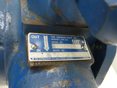 Gorman Rupp GHC1 1/2GF3-B0003 Positive Displacement Gear Pump 1.5"NPT 23GPM 3Hp