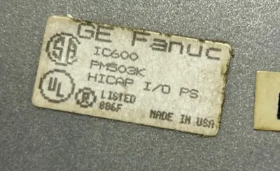 Used GE FANUC IC600PM503K Industrial Controls Ohio US | Surplus Asset Holdings #1309764