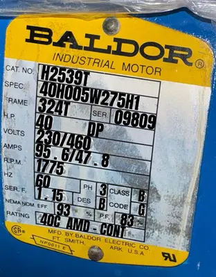 USED BALDOR H2539T