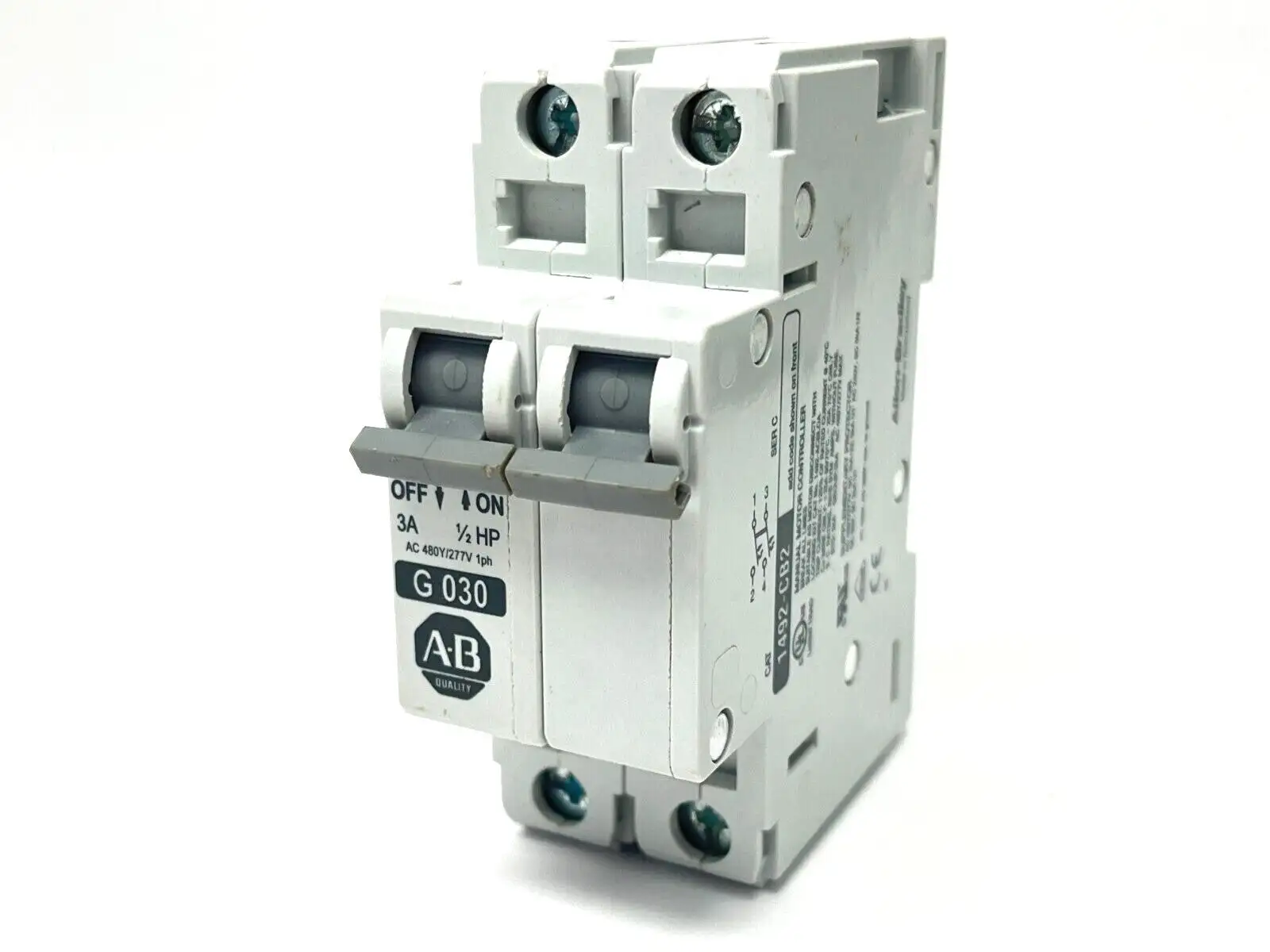 1492-CB2G030 | Allen Bradley  Ser C Circuit Breaker 3A 1/2HP - Used