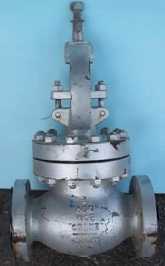 QTY. 1. CRANE 3" 600 LB FLANGED GLOBE VALVE ASME B...