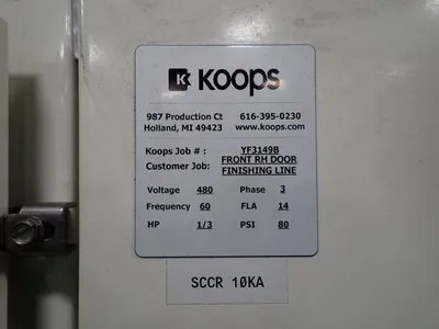 Koops Control Cabinet