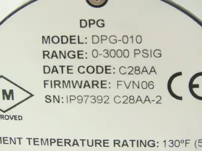 Dwyer DPG-010 Digital Pressure Gauge 1/4"NPT 0-3000 PSI FW FVN06