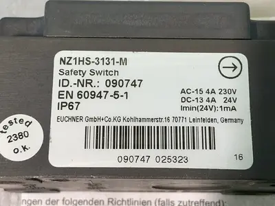 Used EUCHNER NZ1HS3131M Relays & Switches Ohio US | HGR 24 #1550071