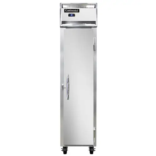 Continental 1RSESN 17 3/4" One Section Reach In Refrigerator, (1) Right Hinge Solid Door, Top Compressor, 115v