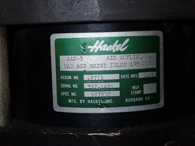 Used HASKEL 185 Miscellaneous MRO Ohio US | HGR 24 #902954
