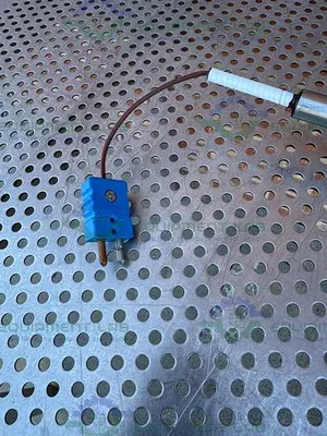 USED CHEMGLASS STAINLESS STEEL TEMPERATURE SENSOR 56 1/2" X 13 MM