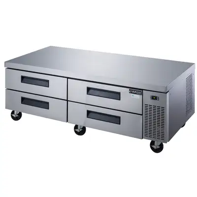 New | in-Stock Dukers New Dukers DCB72-D4 Chef Base Refrigerator with 4 Drawers Chef Bases Illinois US | Falcon Restaurant Supply #1376286