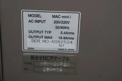Kitagawa Mac Mini I Rotary Table Controller
