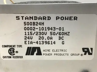 USED ACME ELECTRIC 500B24H