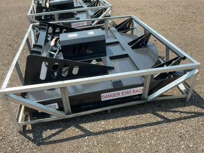 New JCT 72” Brush Mower Skid Steer Attachment, hydraulic driven with hoses and quick coupler fitting...