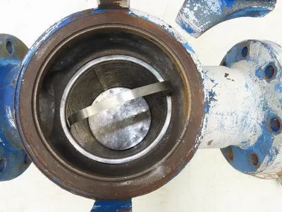 Hayward Model 72 Simplex 4" Inline Basket Strainer Cast Iron 200 PSI Flanged