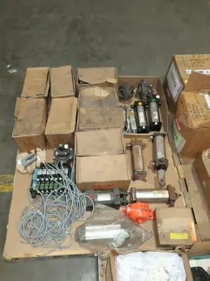 3 PALLETS OF ASSORTED VALVE AND REPLACEMENT PARTS