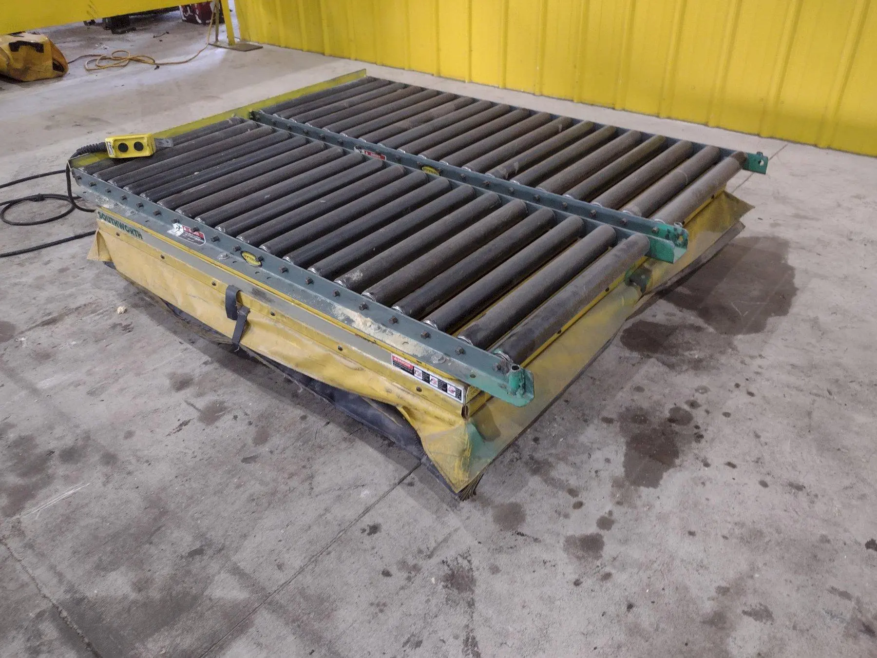 3500 LB X 60" X 48" SOUTHWORTH MODEL #LS4-36 HYDRAULIC SCISSOR LIFT TABLE, 110V SINGLE PHASE: STOCK #20924