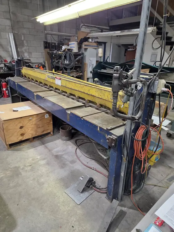 Used 1900 WYSONG A-144 Power Squaring Shears (Gauge) Ohio US | Revelation Machinery #716862