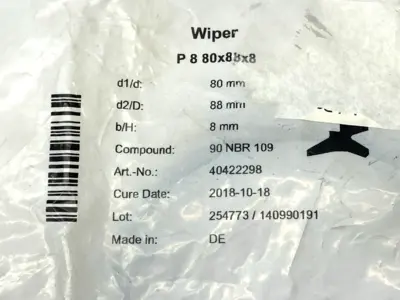 USED FREUDENBURG DOUBLE WIPER 90 NBR 109 P8 80MM X 88MM X 8MM