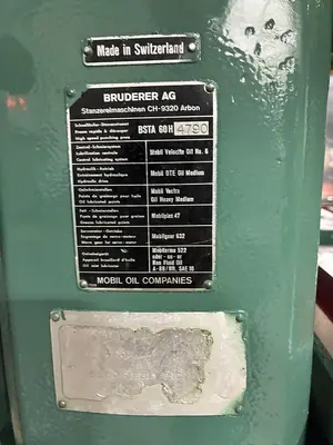 USED BRUDERER BSTA 60HSL