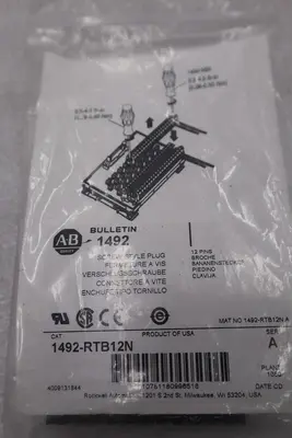 NEW LOT OF 5 AB Allen Bradley 1492-RTB12N STOCK K-3552