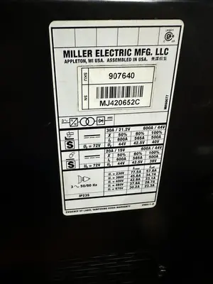 Used MILLER 500 CONTINUUM Wire Feed Welders Ohio US | Surplus Asset Holdings #1227749
