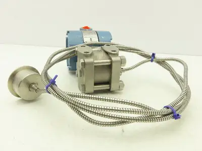 Rosemount 1151GP4S22S1 Smart Pressure Transmitter 1151 Flange Mt Sensor 9' Line