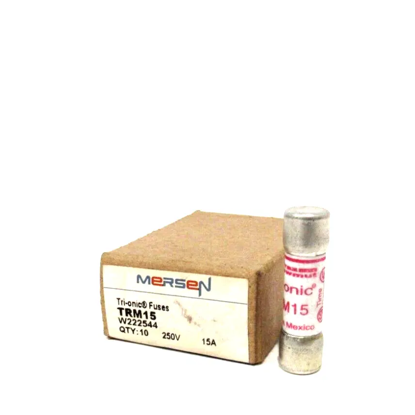 BOX OF 10 NEW MERSEN FERRAZ SHAWMUT TRM15 FUSES