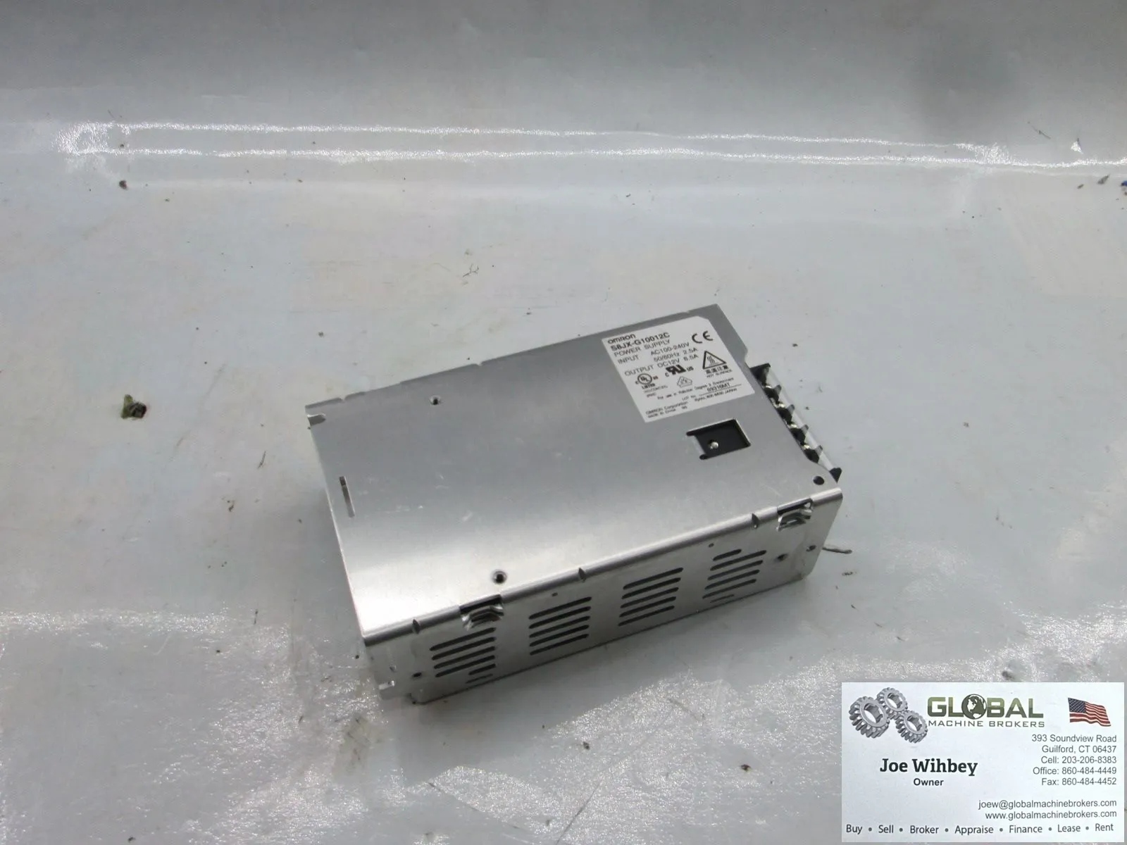 Omron S8JX-G10012C Power Supply Input: 100-240VAC Output: 8.5a Amps 12VDC