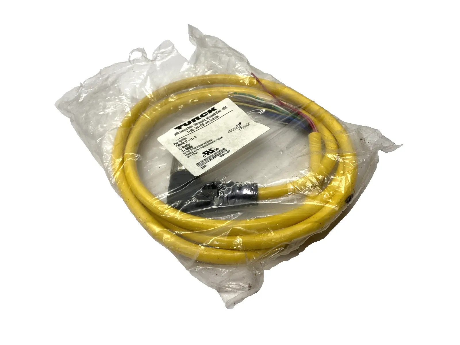 USED TURCK SINGLE-ENDED M23 FEMALE MULTIFAST CORDSET U-00586