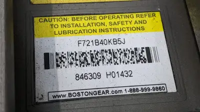 110047.00,F721B-40K-B5-J | Leeson 110047.00 Electric Motor w/Boston Gear F721B-40K-B5-J - Used