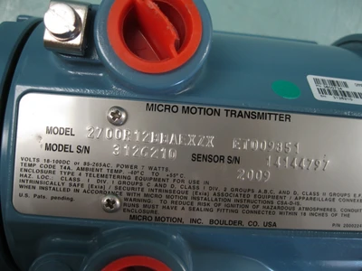 NEW Micro Motion 2700 R12 BB AEXZX