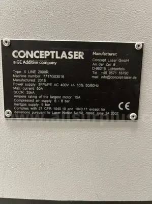 2018 CONCEPT LASER X Line 2000R 3D Printer 3D Printers | Machine Tool Emporium (6)